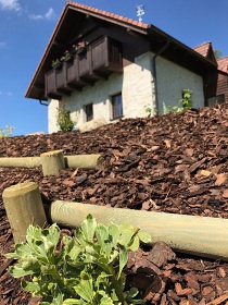 Šumavská chalupa - kachlová kamna - Nová Pec