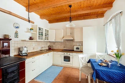 �umavsk� chalupa Plech� - sauna a kachlov� kamna