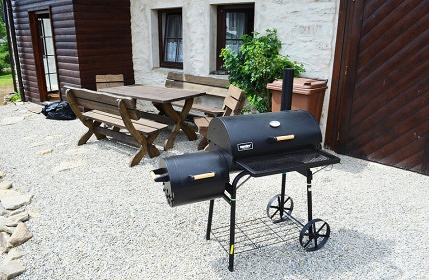 �umavsk� chalupa Plech� - sauna a kachlov� kamna