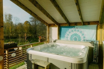 Chata s wellness - v�hledy na Lu�ick� hory