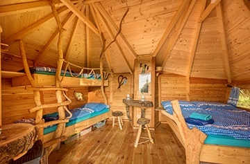 Glamping chata na vod� s wellness - ji�n� �echy