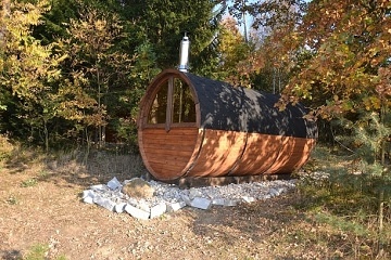 Glamping chata na vod� s wellness - ji�n� �echy