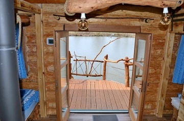 Glamping chata na vod� s wellness - ji�n� �echy