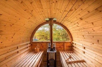 Glamping chata na vod� s wellness - ji�n� �echy