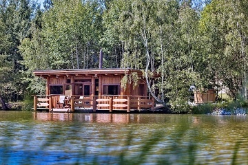 Glamping chata na vod� s wellness - ji�n� �echy
