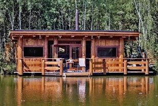 Glamping chata na vod� s wellness - ji�n� �echy