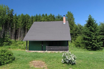 Chata samota u rybníka - loďka, koupání a rybaření