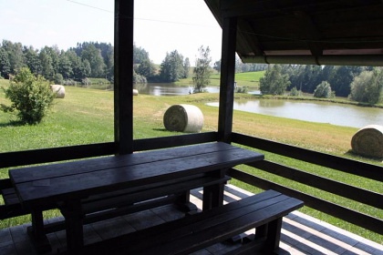 Chata samota u rybníka - loďka, koupání a rybaření