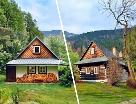 Dv� chalupy Roubenka a Zd�n� - Lys� hora - Beskydy