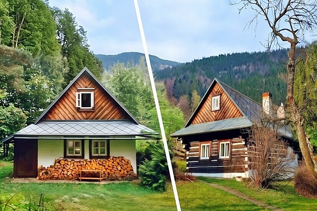 Dvě chalupy Roubenka a Zděná - Lysá hora - Beskydy