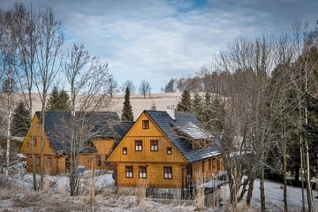 Luxusní Roubenka - vnitřní bazén - Domašov