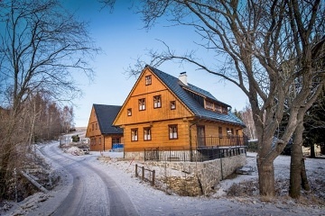 Luxusní Roubenka - vnitřní bazén - Domašov