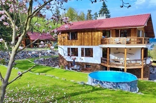 Chalupa u Ond�ejn�ku - baz�n a sauna - Lys� hora