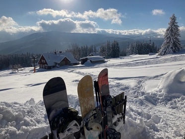 Chalupa se saunou - P�nkav�� vrch - Krkono�e