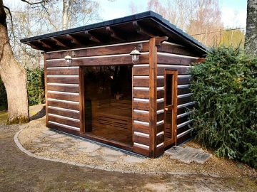 Roubenka ���rsk� vrchy - sauna a koupac� jez�rko