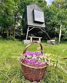 Glamping na Vyso�in� - posed u p�ehrady V�r