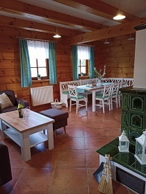 Roubenka Orlické hory - sauna a kachlová kamna