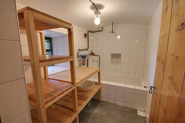Roubenka bazén a výhled na Sněžku - Krkonoše