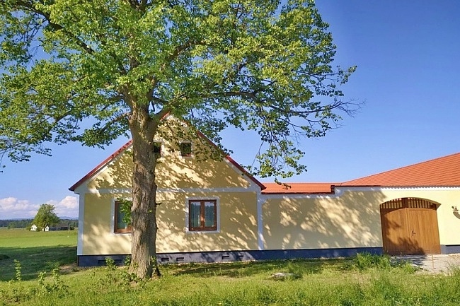 Chalupa výhled na Novohradské hory - Třeboňsko