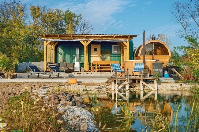 Glamping koupac jezrko a wellness - jin Morava