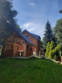 Chalupa sauna a kachlov� kamna - Povyd��