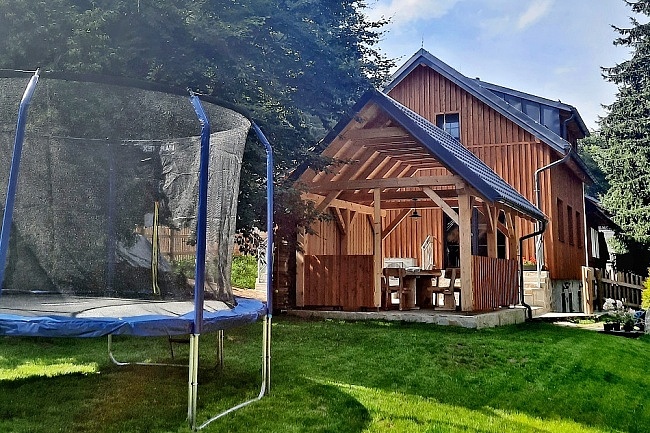 Chalupa sauna a kachlov� kamna - Povyd��