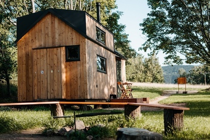 Glamping s krsnm vhledem - chata Jizersk hory