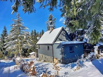 Chata Krušné hory - přehrada Rauschenbach a Fláje
