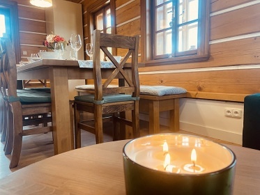 Roubenka bazn a sauna - ern hora - Krkonoe