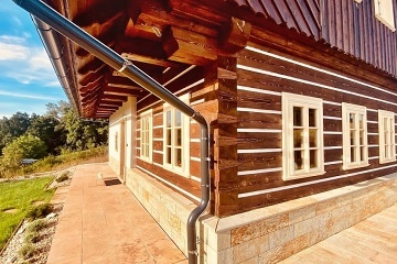 Roubenka bazn a sauna - ern hora - Krkonoe