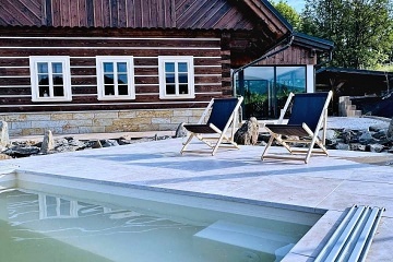 Roubenka bazn a sauna - ern hora - Krkonoe