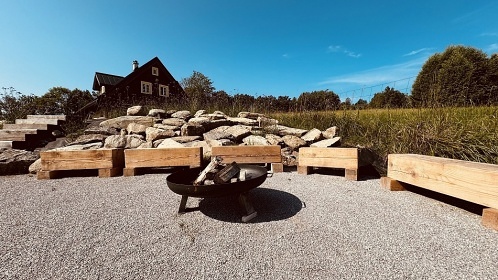 Roubenka bazn a sauna - ern hora - Krkonoe