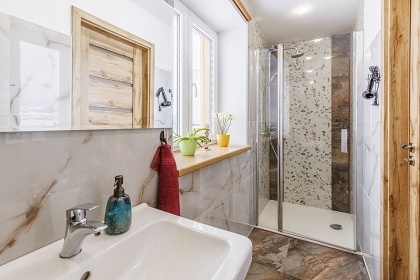 Chalupa bazn a sauna - rozhledna Such vrch