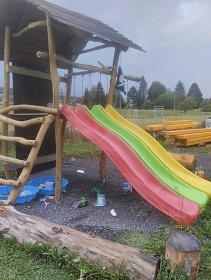 Chalupa bazn a sauna - rozhledna Such vrch