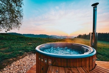 Glamping Lipensko a koupací sud - Tiny House