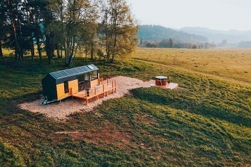 Glamping Lipensko a koupací sud - Tiny House