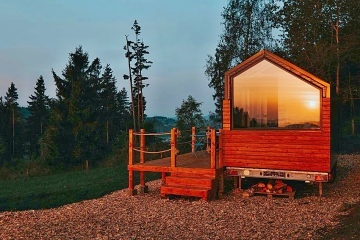 Glamping Lipensko a koupací sud - Tiny House