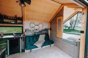 Glamping Lipensko a koupací sud - Tiny House