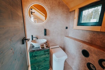 Glamping Lipensko a koupací sud - Tiny House