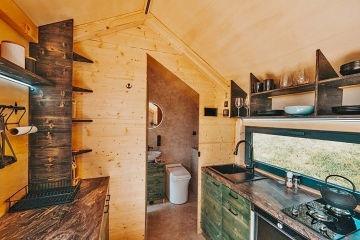 Glamping Lipensko a koupací sud - Tiny House