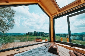 Glamping Lipensko a koupací sud - Tiny House