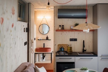 Wellness glamping Lipno - Tiny House Krumlovsko