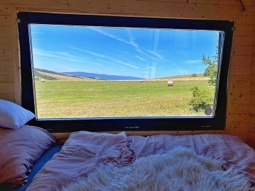 Glamping Jesen�ky - Maringotka - hrad Edel�tejn