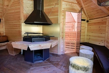 Chalupa Beskydy - sauna a koupací sud - Leskové