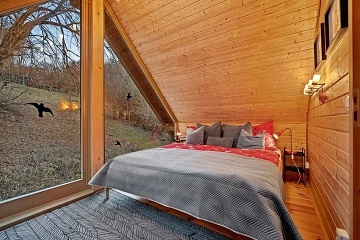 Kanadsk cedrov srub - zitkov ubytovn