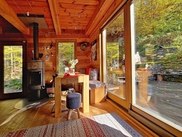 Kanadsk cedrov srub - zitkov ubytovn