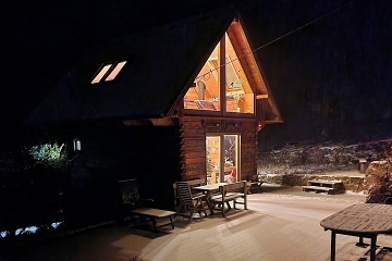 Kanadsk cedrov srub - zitkov ubytovn