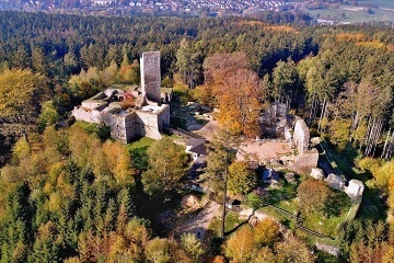 Chalupa s baz�nem - hrad Lipnice nad S�zavou