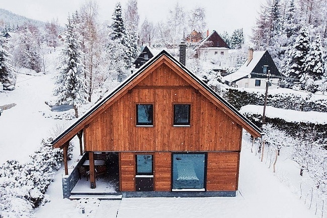 Chata se saunou - �ervenohorsk� sedlo - Jesen�k