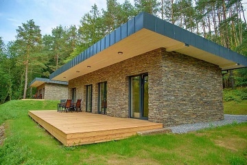 Chaty u lesa Slapská přehrada - Kulajův lom